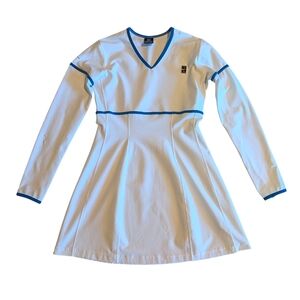 Nike Alpha Project Tennis Dress | Youth L | Y2K Vintage White Blue RARE